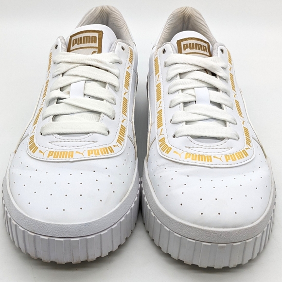 Puma Cali Taping Jr. White Gold Size 7 - Picture 2 of 6